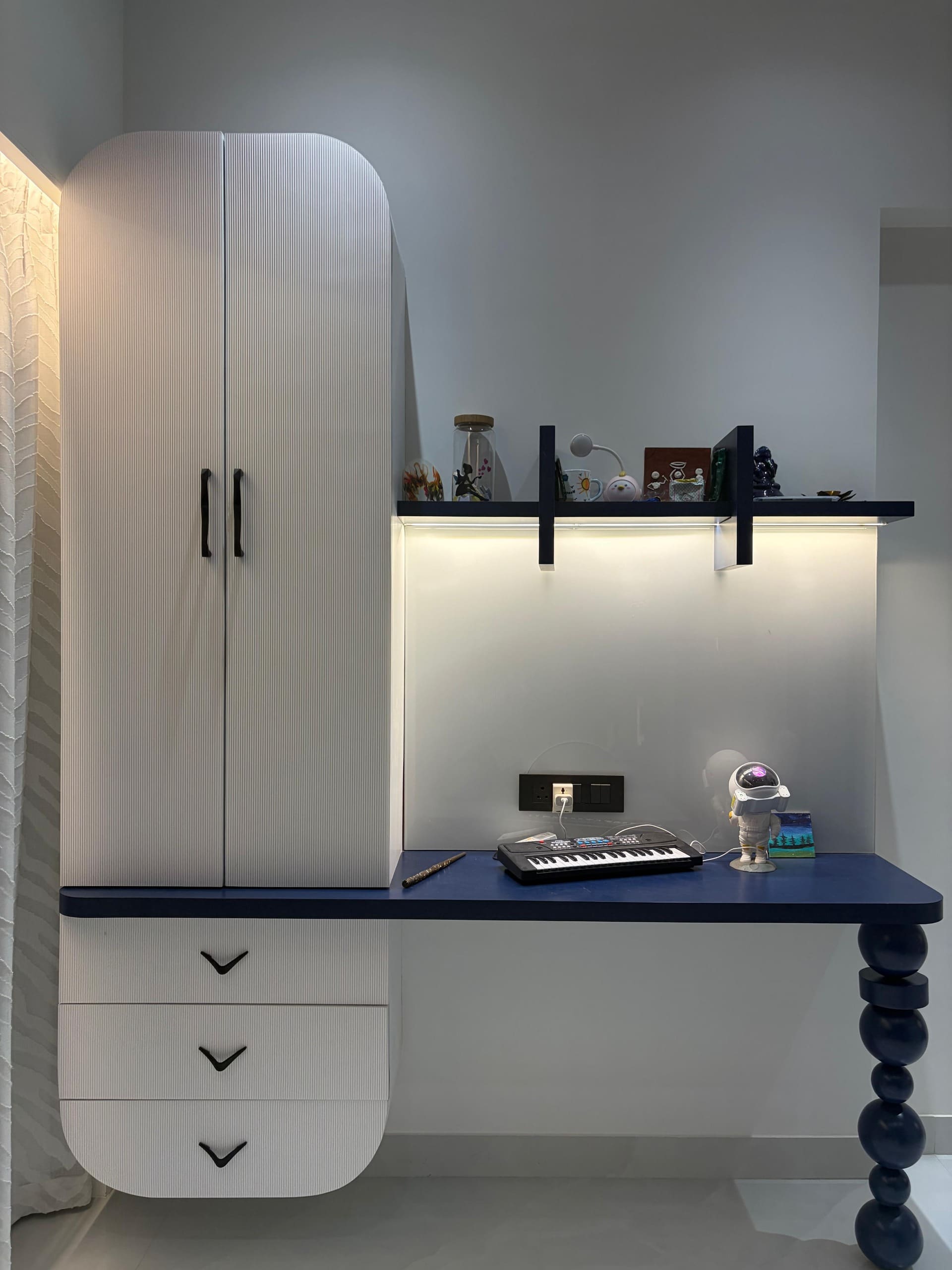 Cobalt study nook